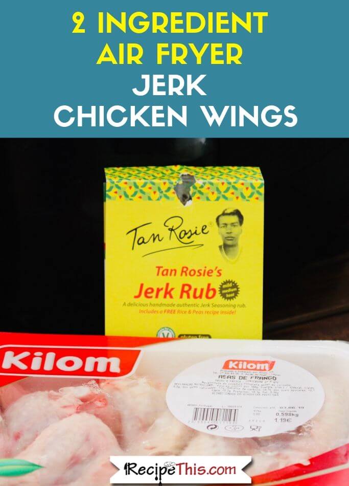 2 Ingredient Jamaican Jerk Chicken Wings In The Air Fryer