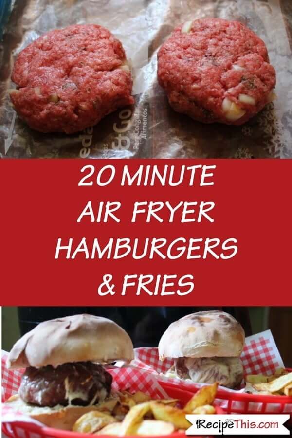 Air Fryer Hamburgers