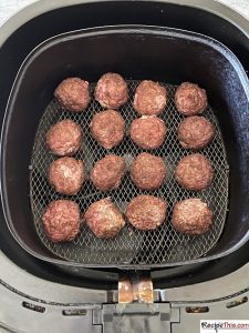 How To Cook Frozen Meatballs In Air Fryer?