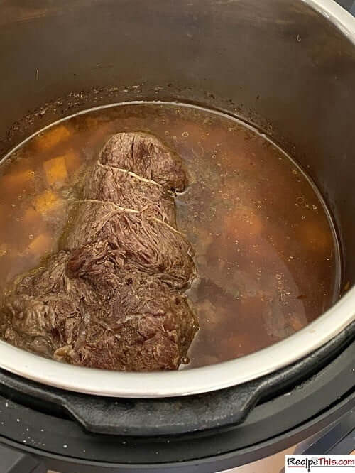 Recipe This Instant Pot Frozen Roast Beef & Gravy