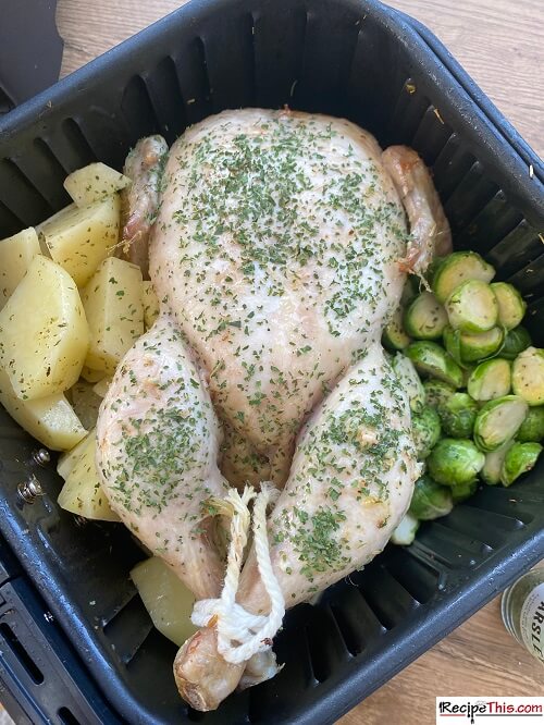 Recipe This Air Fryer Roast Chicken Dinner