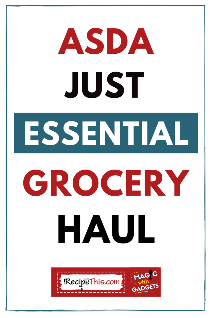 ASDA Just Essential Grocery Haul