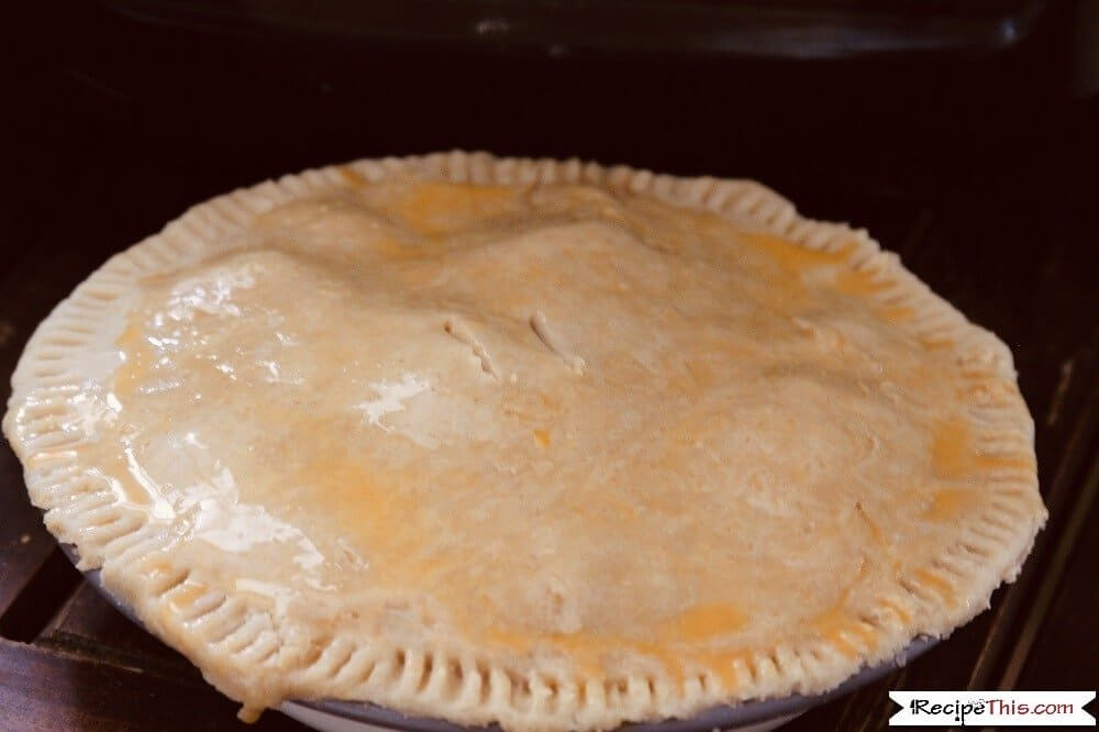 Air Fryer Apple Pie egg wash