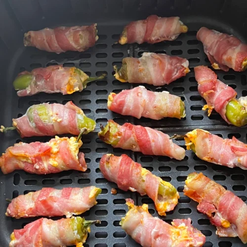 Air Fryer Bacon Wrapped Jalapeno Poppers