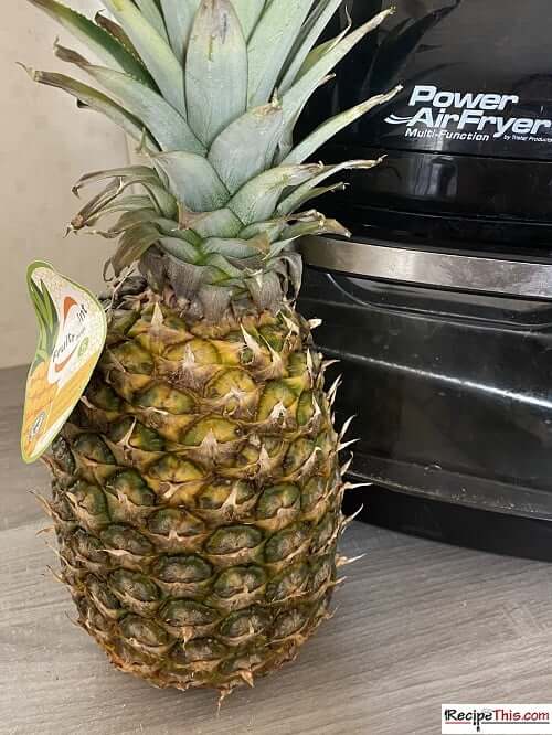 Air Fryer Baked Fresh Pineapple