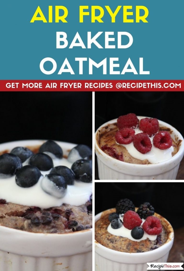 Recipe This Air Fryer Baked Oatmeal