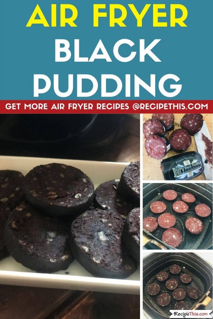 Air Fryer Black Pudding step by step