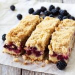 Air Fryer blackberry shortbread bars made with delicious blackberry, honey, soft cheese and homemade shortbread they are the perfect snack for these cold winter days.