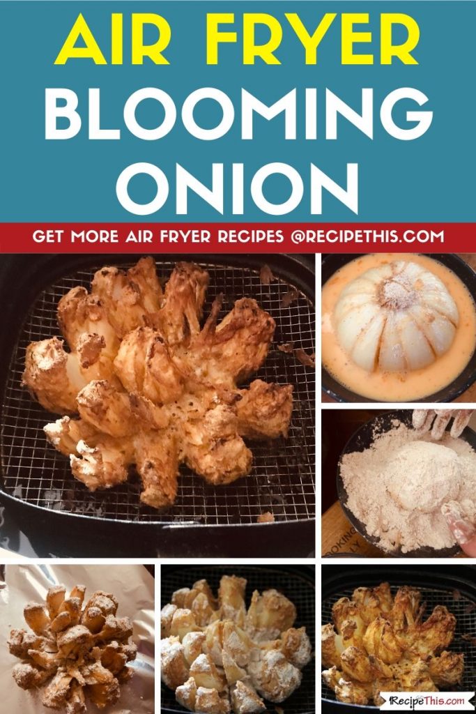 Air Fryer Blooming Onion step by step