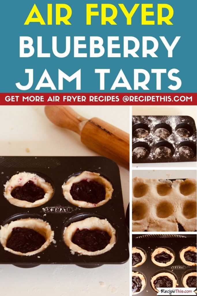 Air Fryer Blueberry Jam Tarts step by step