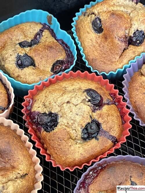 Air Fryer Blueberry Muffins