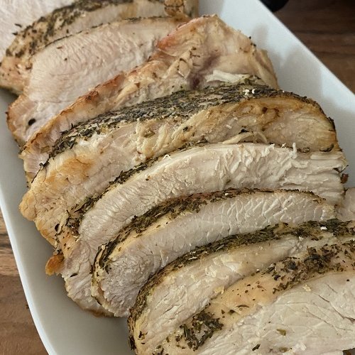 Best Roasted Air Fryer Turkey Breast Recipe (Boneless or Bone-In) • TFC