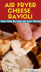 Air Fryer Cheese Ravioli air fryer recipe