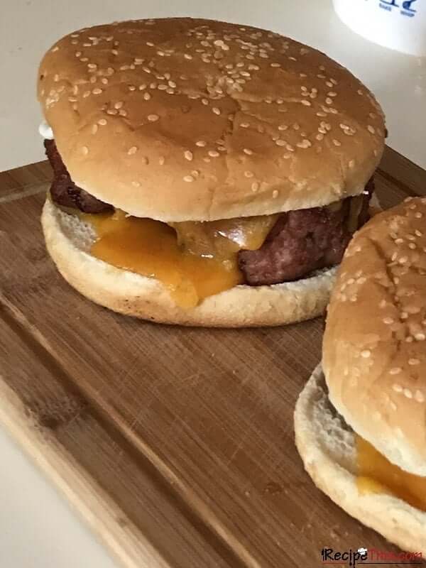 Air Fryer Cheeseburgers