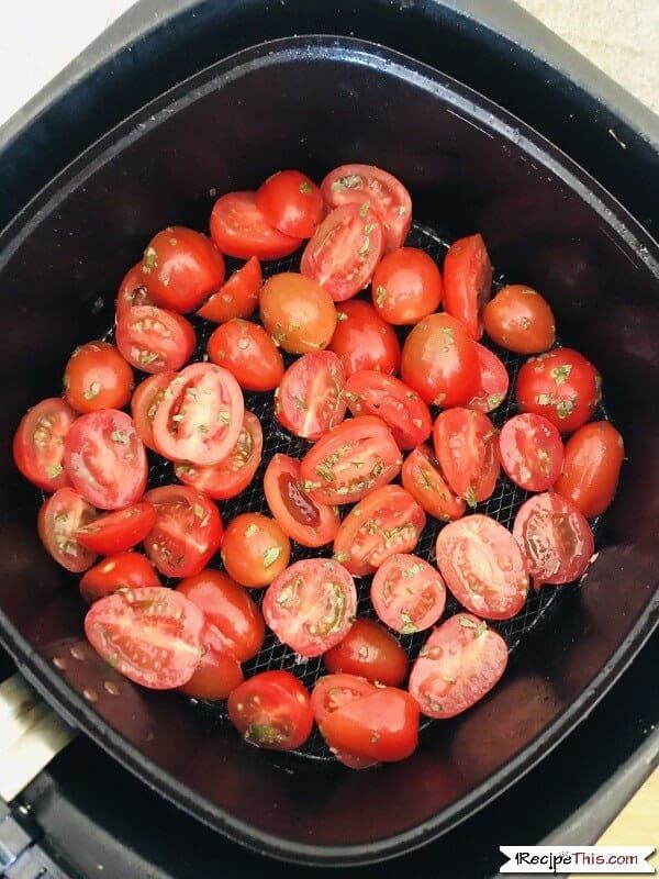 Air Fryer Cherry Tomato Salad
