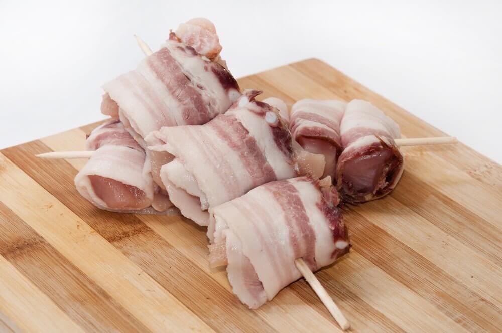 Air Fryer Chicken Wrapped In Bacon