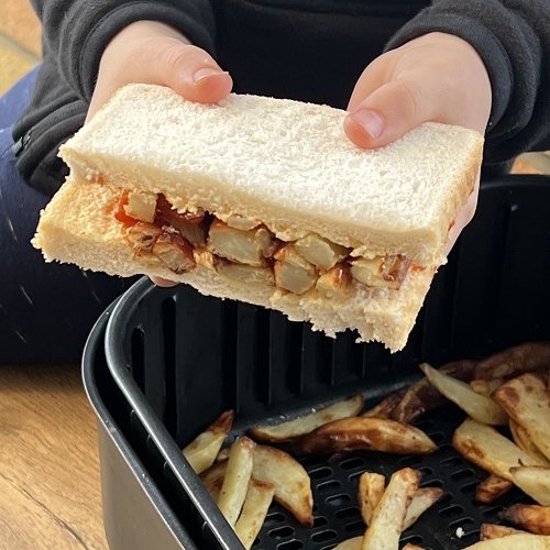 Air Fryer Chip Butty