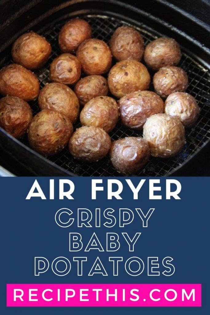 Air Fryer Crispy Baby Potatoes at recipethis.com