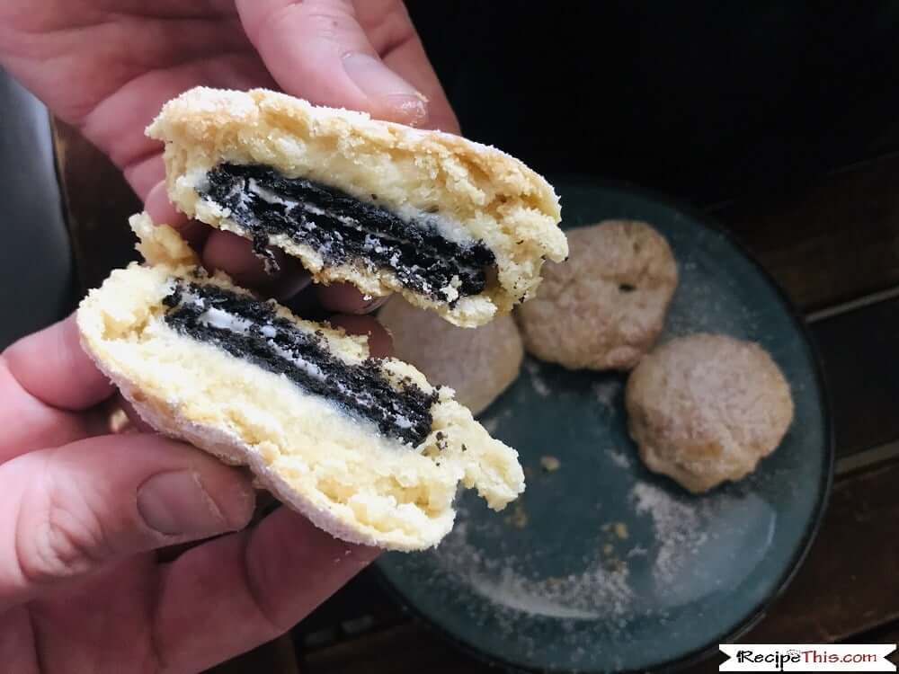 Air Fryer Deep Fried Oreos with crescent rolls