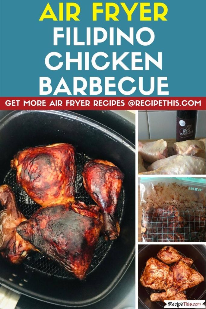 Air Fryer Filipino Chicken Barbecue step by step