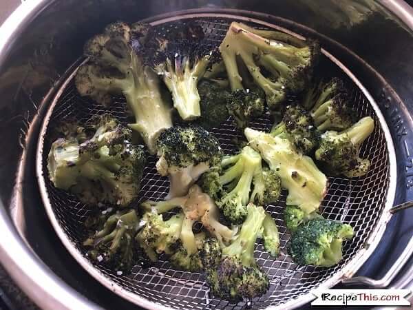 Air Fryer Frozen Broccoli In The Mealthy Crisplid