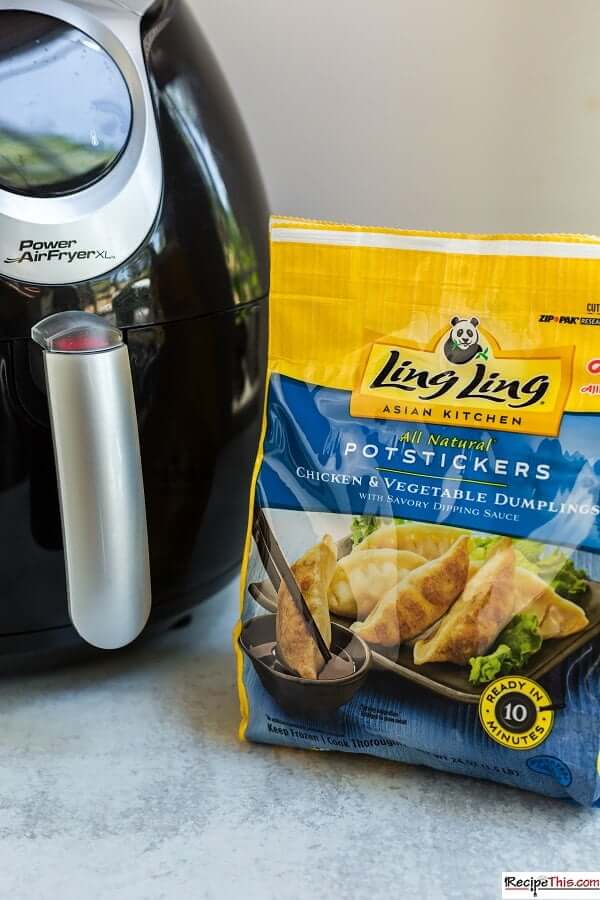 Air Fryer Frozen Chicken Potstickers