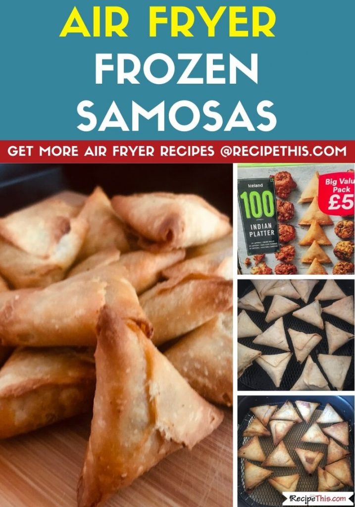 Air Fryer Frozen Samosas step by step