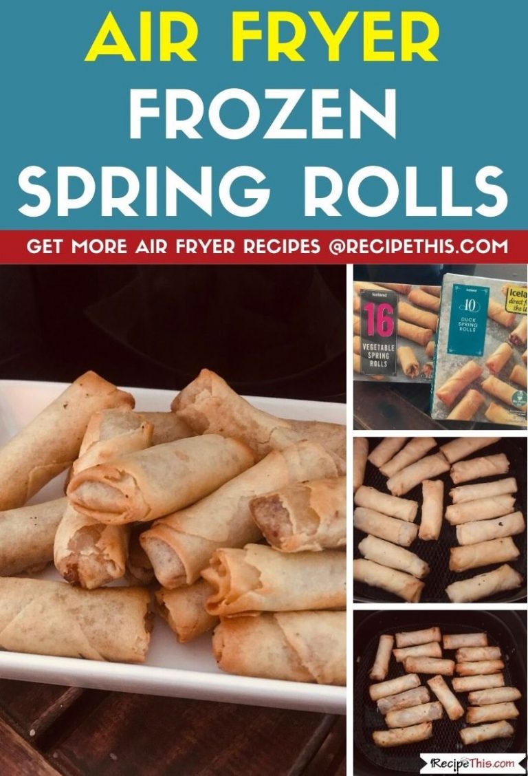 Air Fryer Frozen Spring Rolls Recipe This