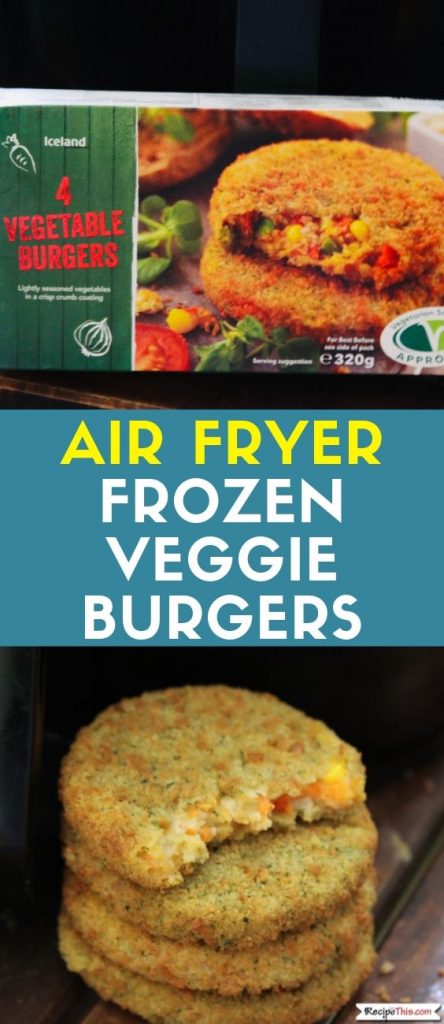 Air Fryer Frozen Veggie Burgers recipe