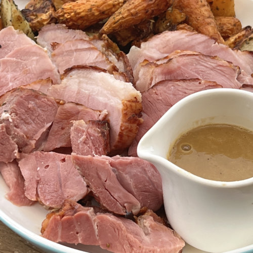 Air Fryer Gammon Joint Dinner