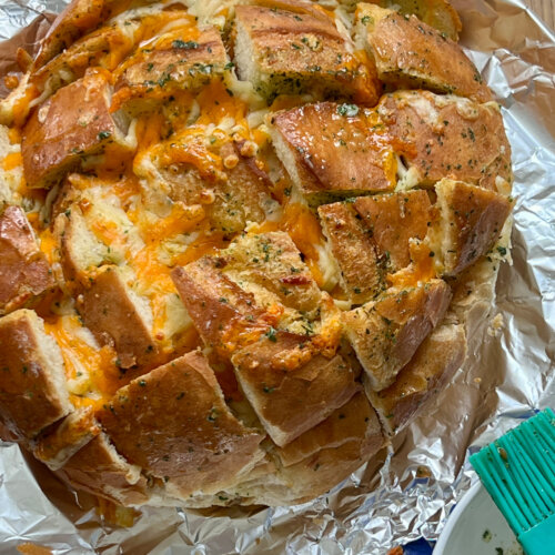 Air Fryer Garlic Crack Bread