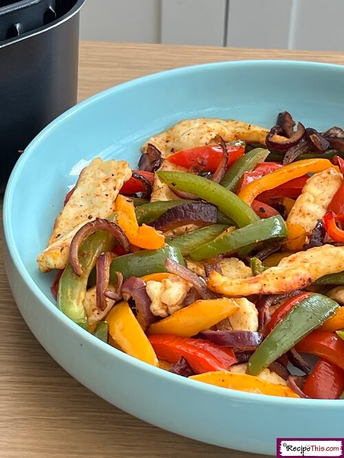 Air Fryer Halloumi Fajitas