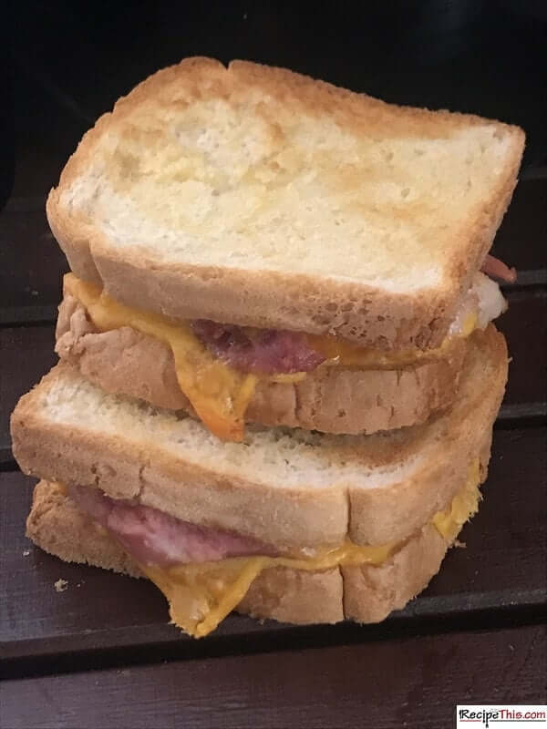 Air Fryer Ham & Cheese Sandwich