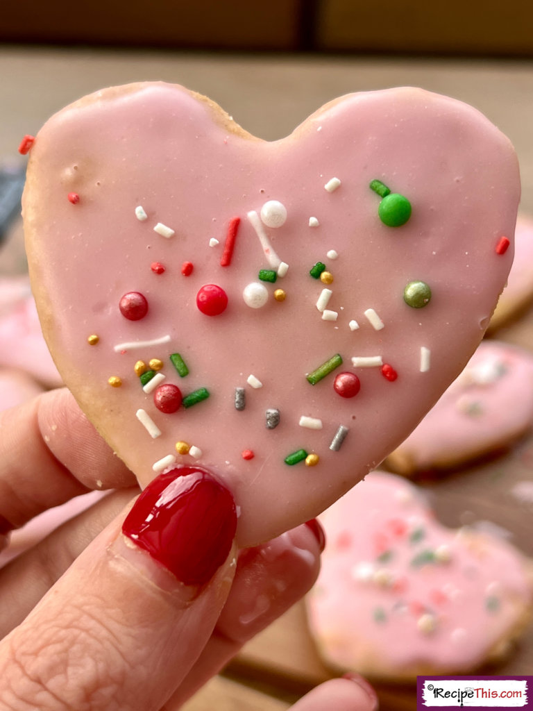 Air Fryer Heart Sugar Cookies