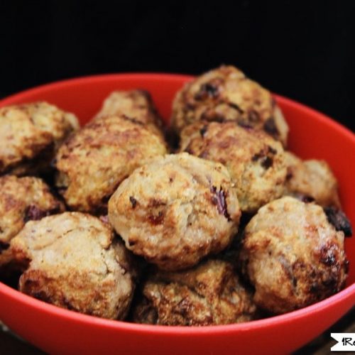 Air Fryer Honey & Mustard Pork Meatballs