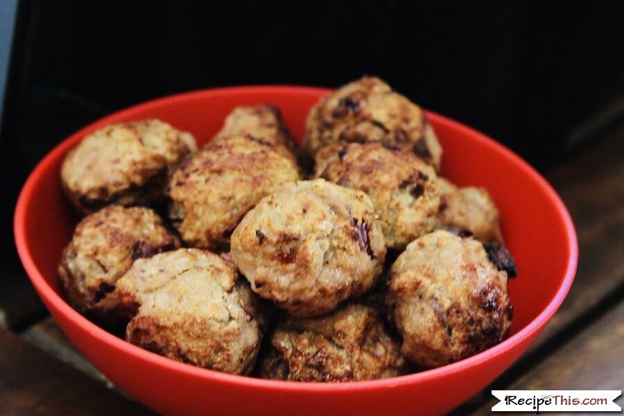 Air Fryer Honey & Mustard Pork Meatballs