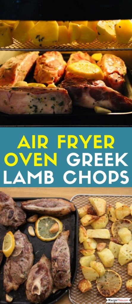 Air Fryer Oven Greek Lamb Chops recipe