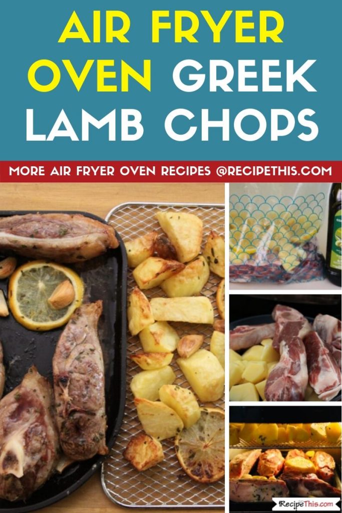 Air Fryer Oven Greek Lamb Chops step by step