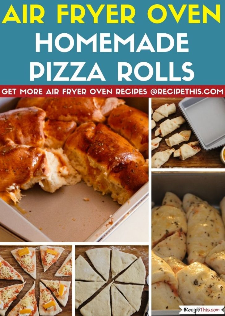Air Fryer Oven Homemade Pizza Rolls step by step
