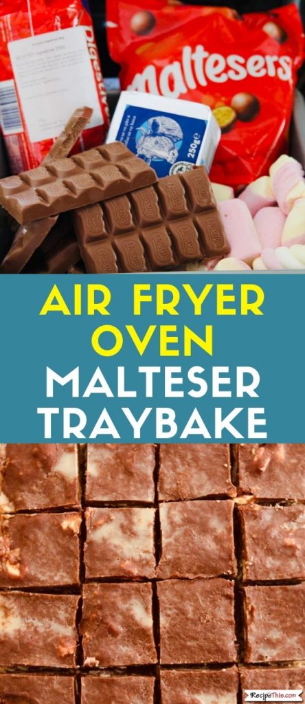 Air Fryer Oven Malteser Traybake Recipe