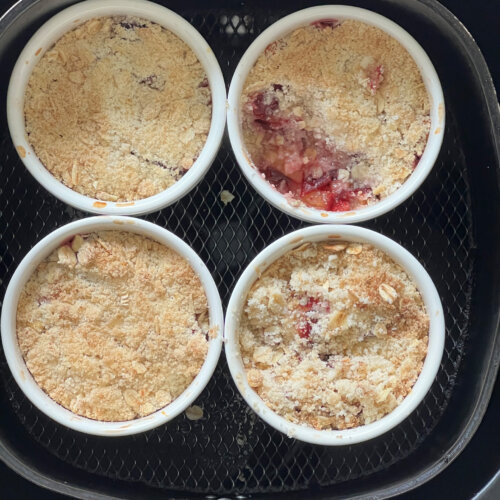 Air Fryer Plum Crumble