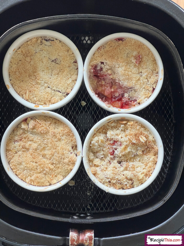 Air Fryer Plum Crumble