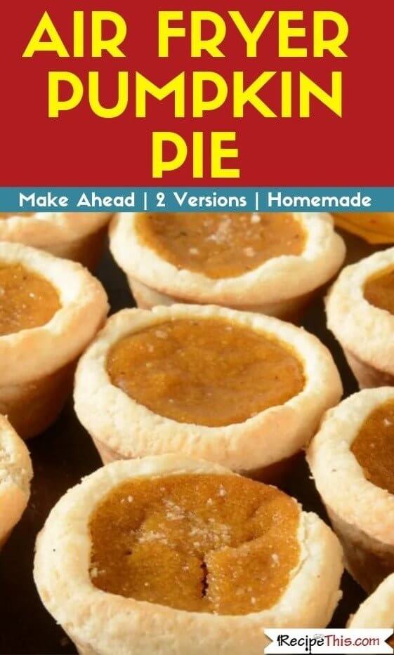 Air Fryer Pumpkin Pie air fryer recipe