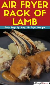 Air Fryer Rack Of Lamb air fryer recipe
