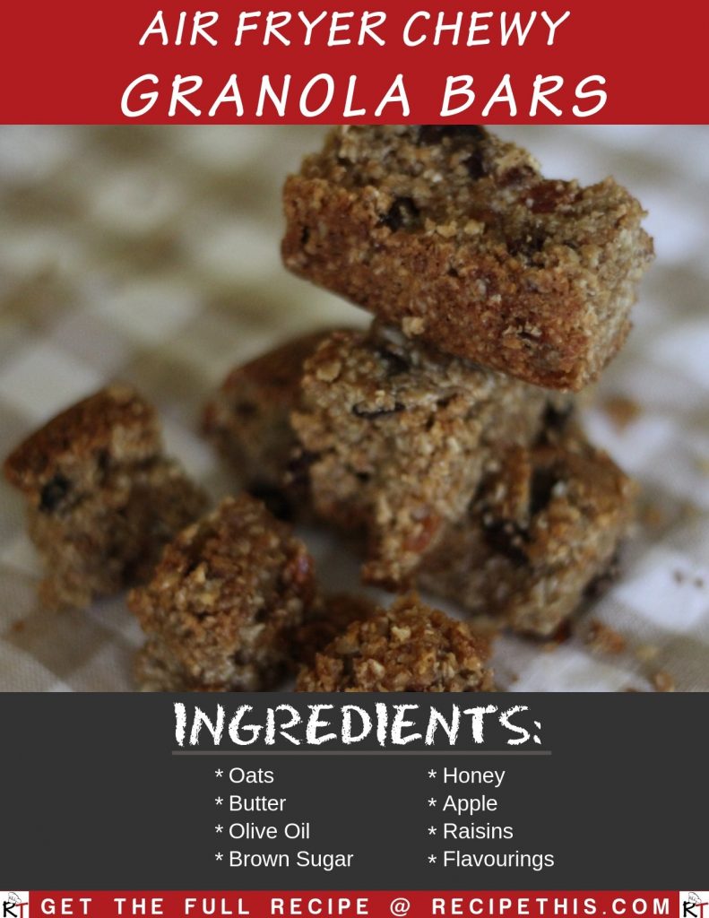 Air Fryer Chewy Granola Bars