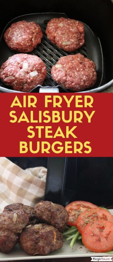 Air Fryer Salisbury Steak Burgers