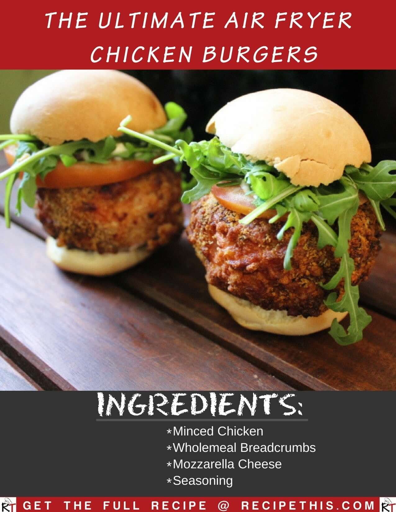 The Ultimate Air Fryer Chicken Burgers