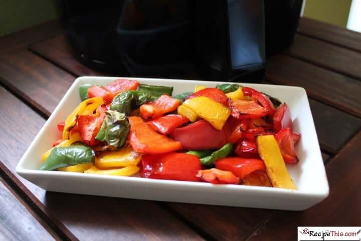 Air Fryer Roasted Peppers (Bell Peppers)