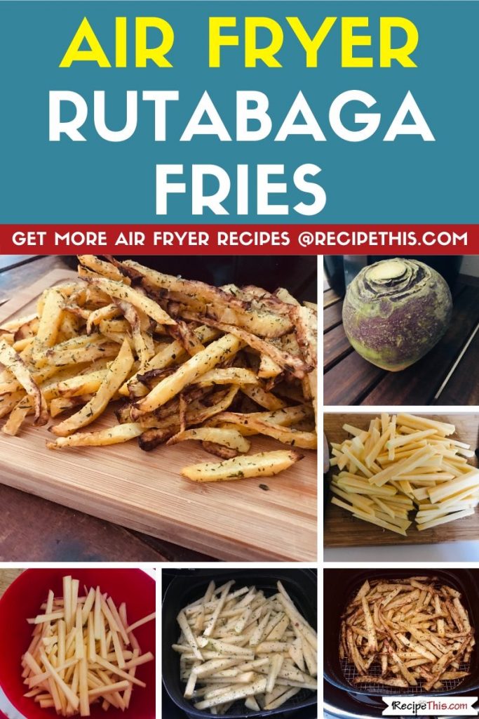 Air Fryer Rutabaga Fries step by step