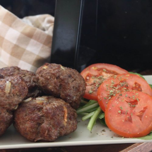 Air Fryer Salisbury Steak Burgers